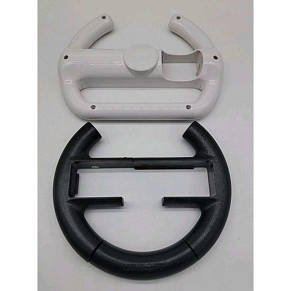 Lot Of 2 Ubisoft Intec Steering Wheel For Wii And Wii U Mario Kart Gamepad